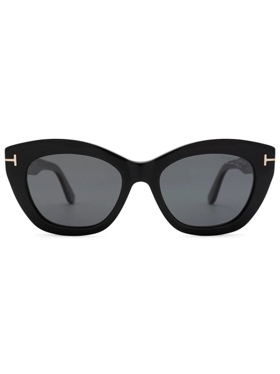 NEW TOM FORD SUNGLASSES LINDA-02 TF1285 01D WOMEN BLACK/GRAY POLARIZED FT1285